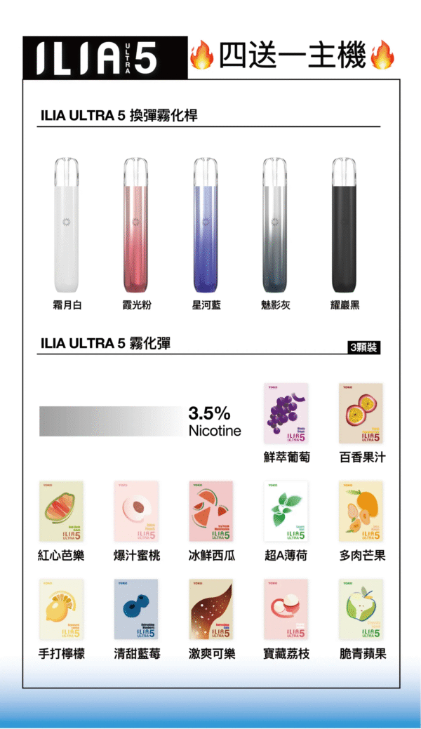 ILIA哩亞五代01.png 💥【限時特惠】【買4盒送主機】✨ILIA哩亞五代蛋❤️3顆入❤️不通用一代❤️